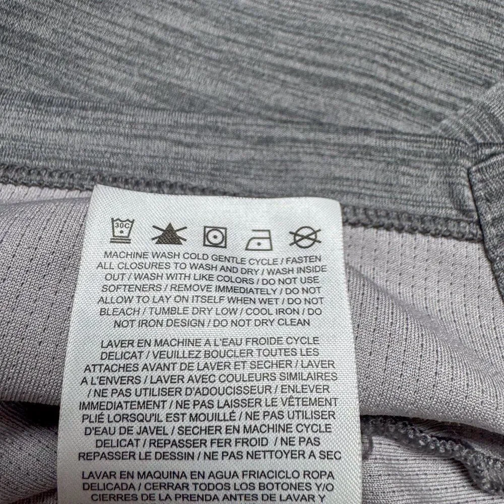 Nike Running Jacket Womens Large Gray 1/4 Zipper Thumb Holes Athletic Gym 928613